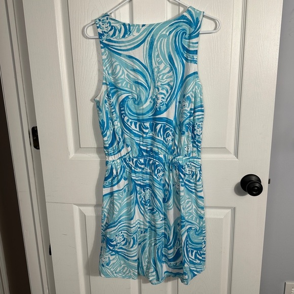 Lilly Pulitzer Windward dress in Sea Ruffles, size M, cotton, spring, summer - Picture 2 of 15